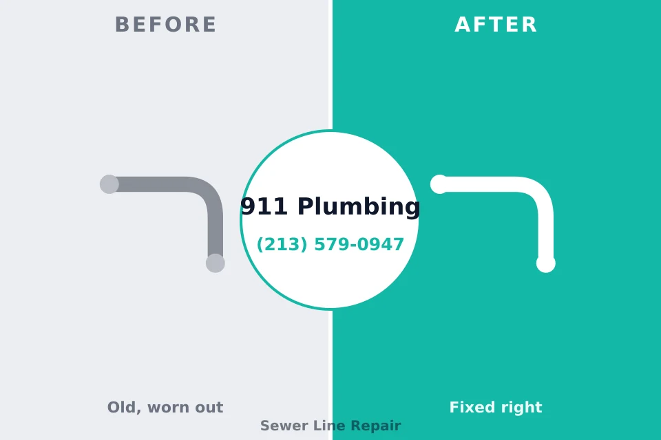 Before and after: plumbing company Broad Creek, NC